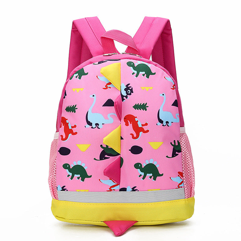 Mochila de dinosaurio de dibujos animados de nylon al por mayor para niños